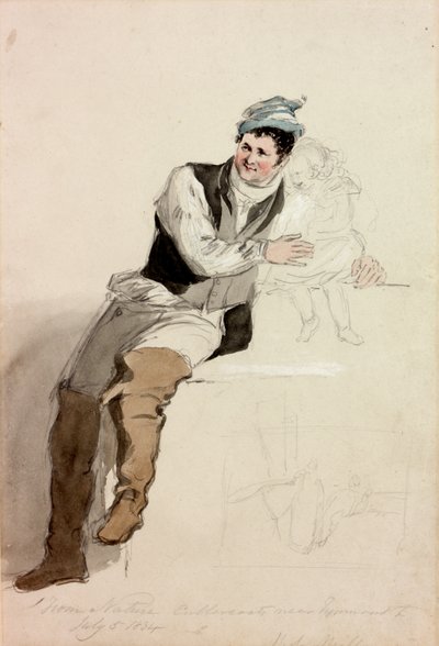 Bob Mills of Cullercoats, 1834 by Henry Perlee Parker